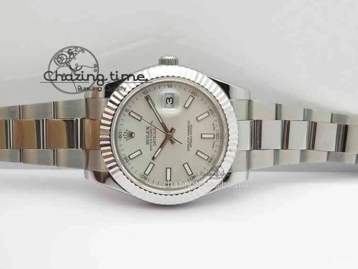 MiroTime 0131 DateJust II 41mm SS BP Maker Best Edition White Dial On SS Bracelet SA Snug 3733